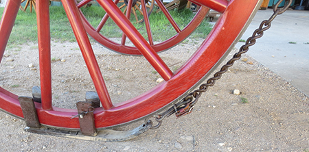 The same six rough lock pieces with a well defined, smoother, treated surface.